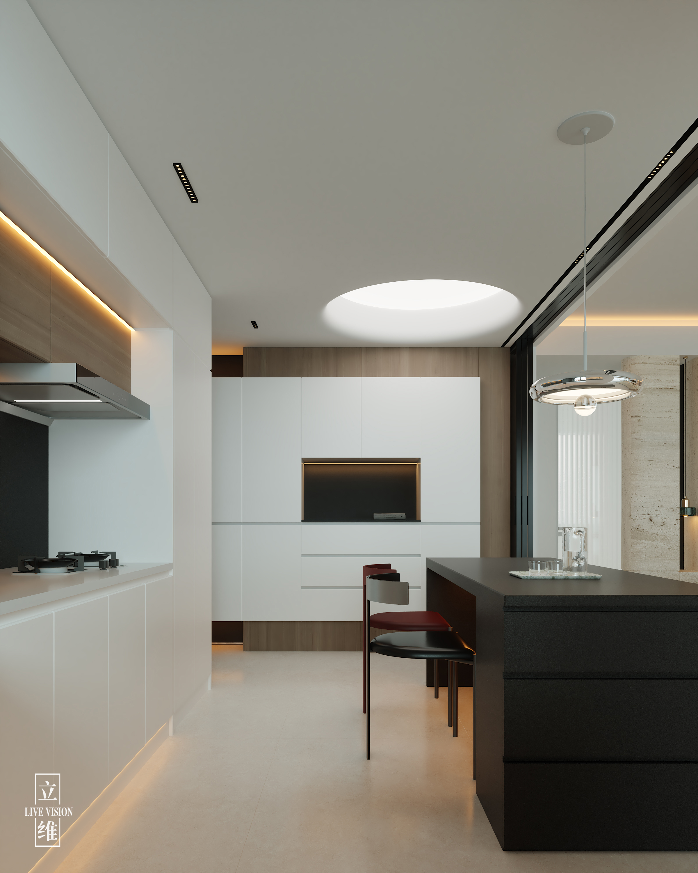 海景云翡·现代意式极简客餐厅丨中国汕头丨沐辰设计-11