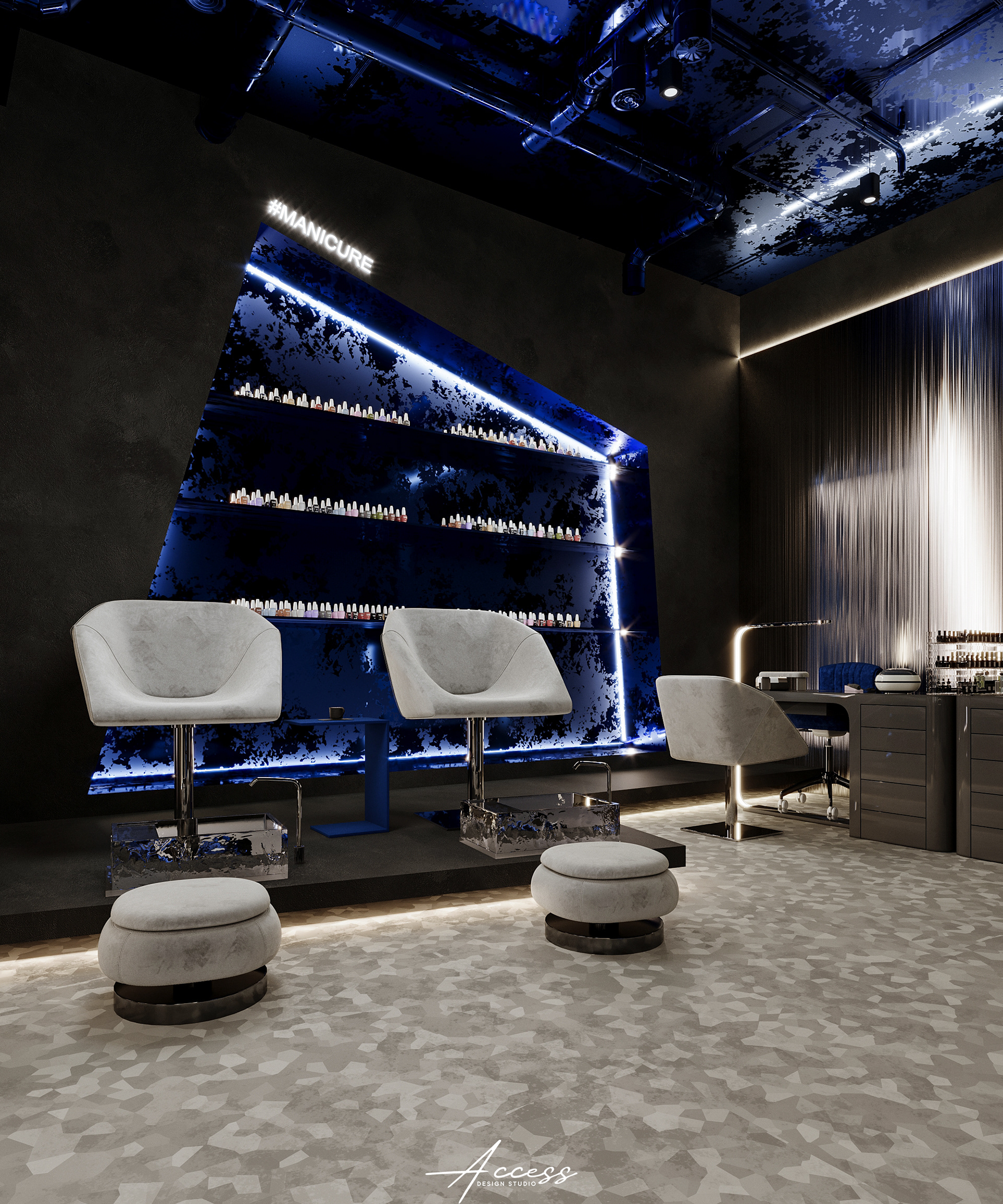Nawras al Mullahi美容沙龙设计丨Access Design-12