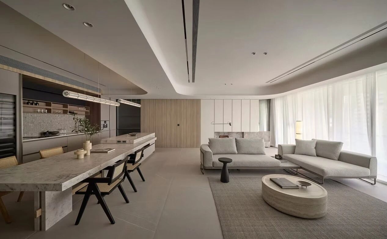 以大地色系与极简语言,构筑155平弹性功能丨中国台中丨新橙设计-46