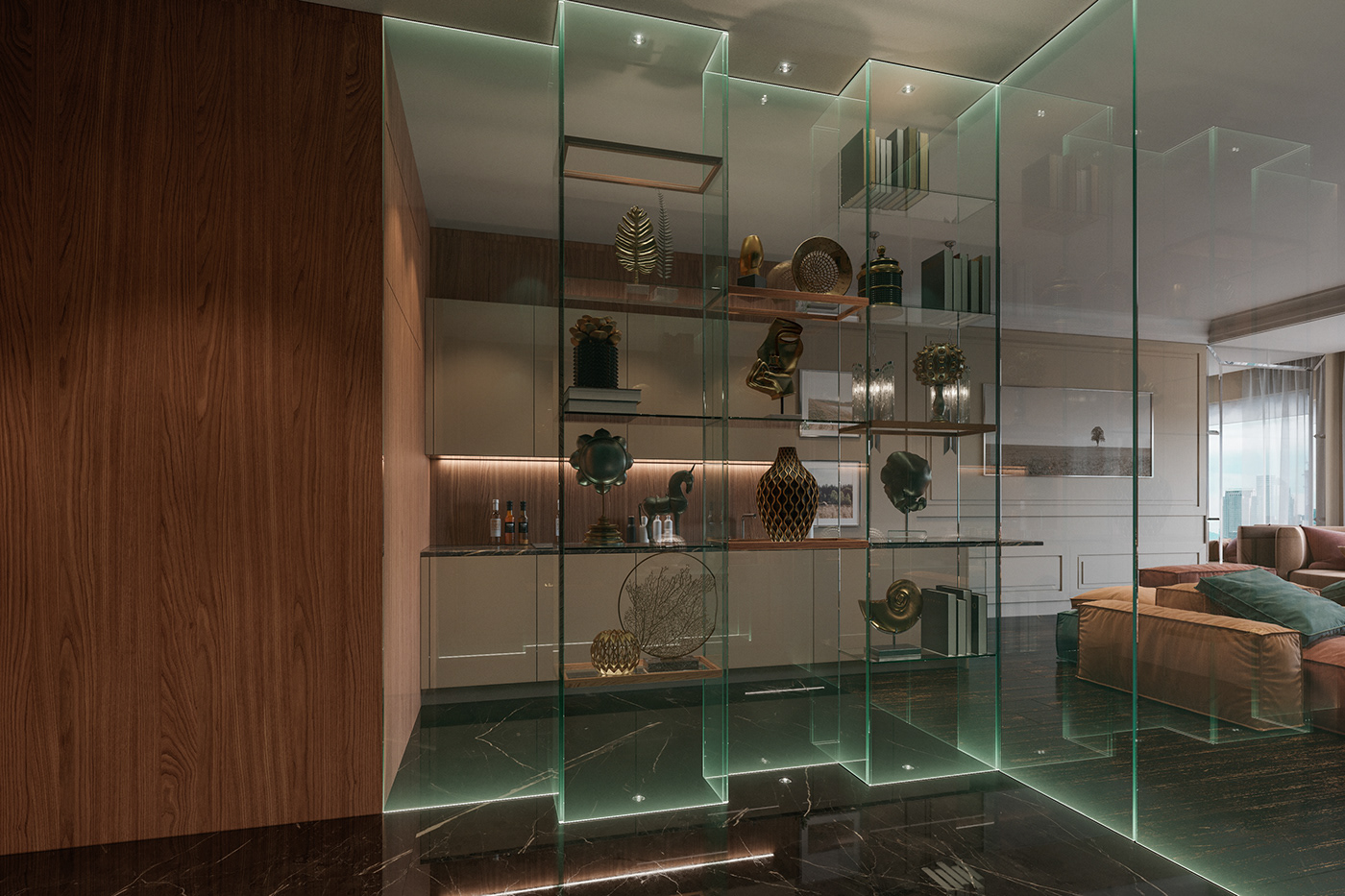 时尚家居设计丨俄罗斯莫斯科丨Olga Fradkina Studio-13