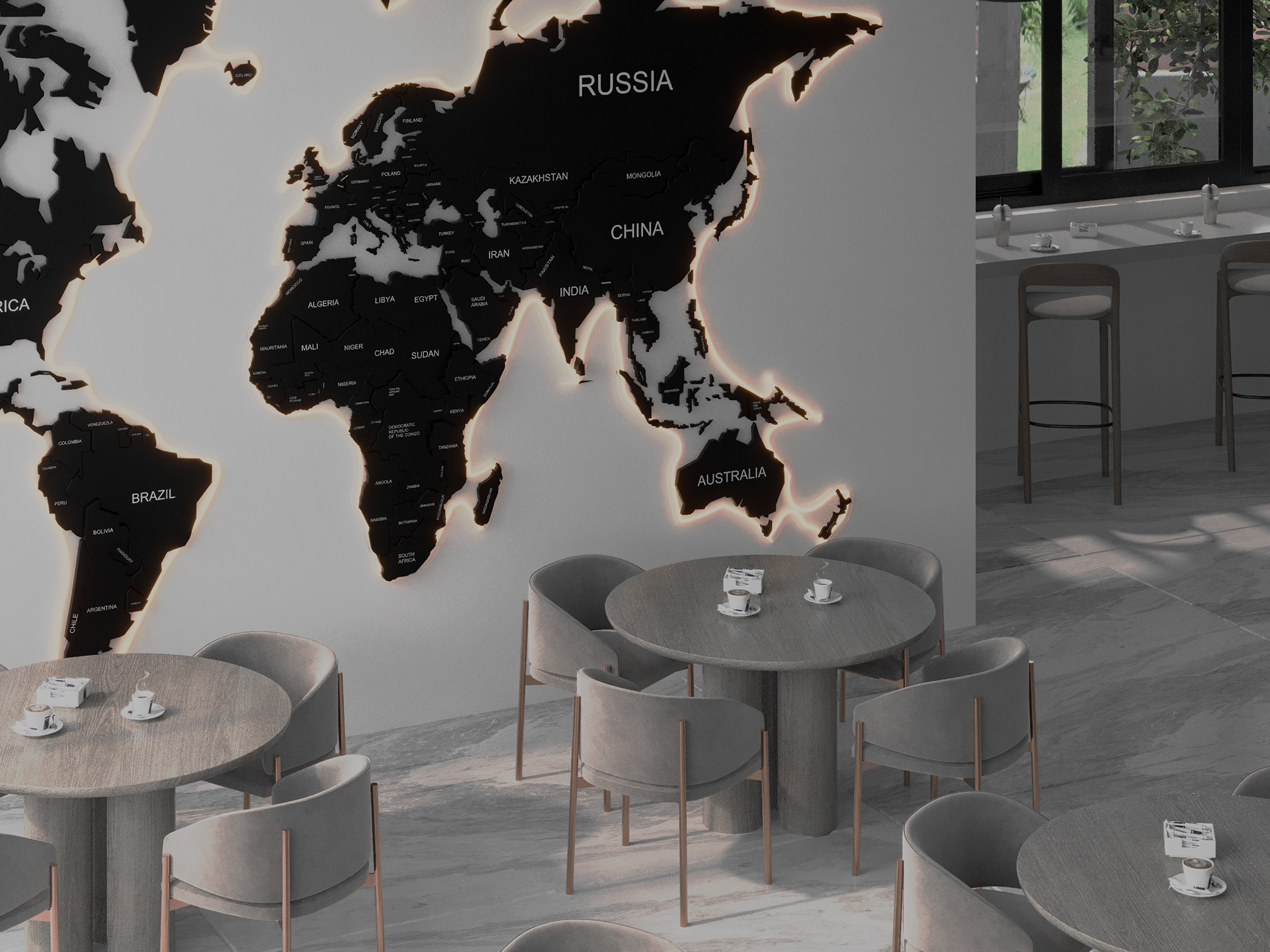 现代简约咖啡馆室内设计丨文本作者-8