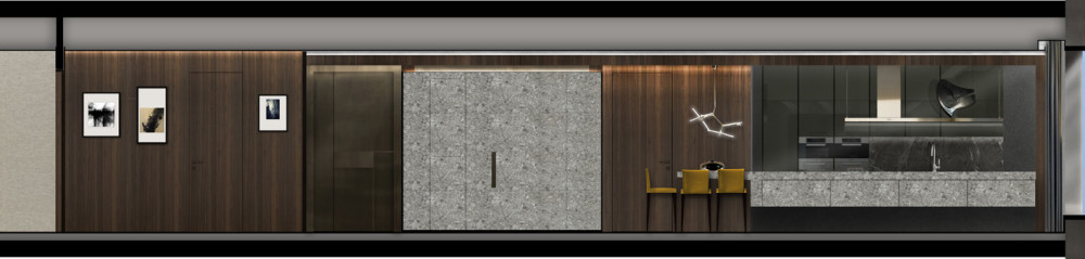 意大利MAURO设计公司 | 北京通州大都会·万科滨江豪宅样板房设计方案+效果图+施工图+物料书+实景照片丨-5