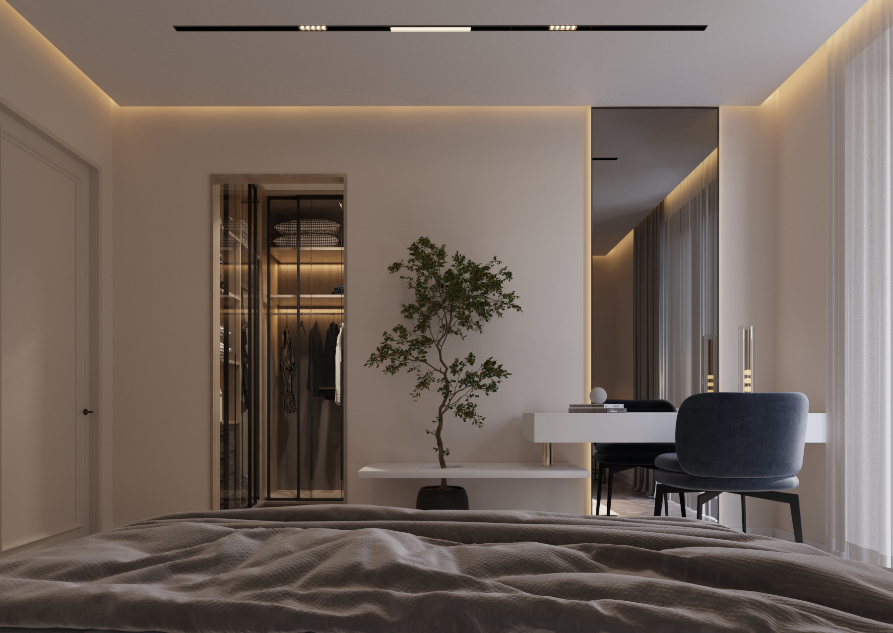 简单的客房与浴室丨PATIO ARCHITECTS-4