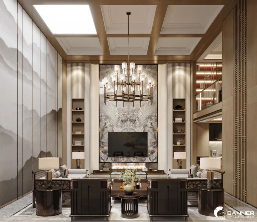 新中式复式住宅 · 时光里的诗意栖居丨王海东-23