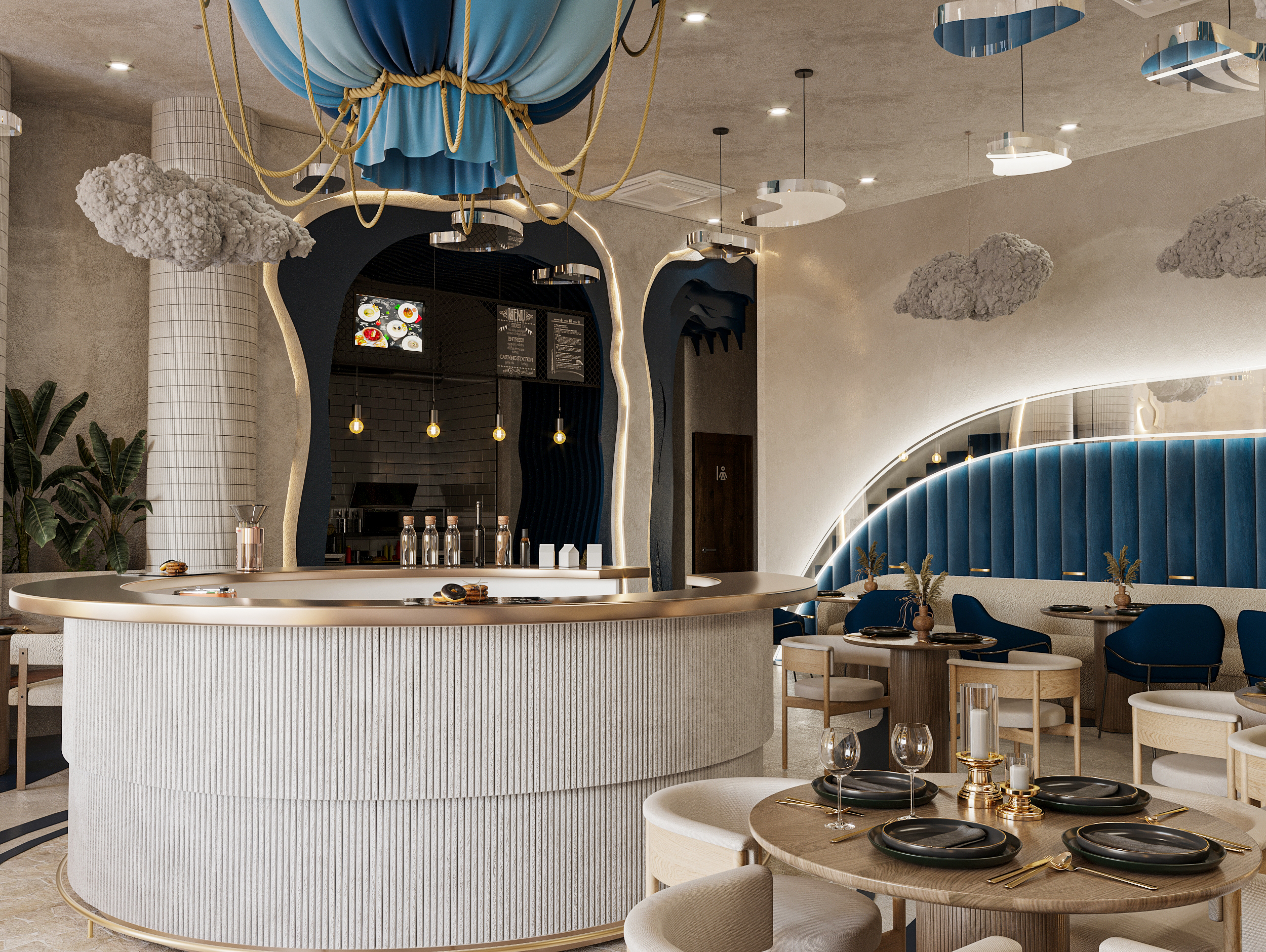 Fast Food Restaurant Interior Design-1