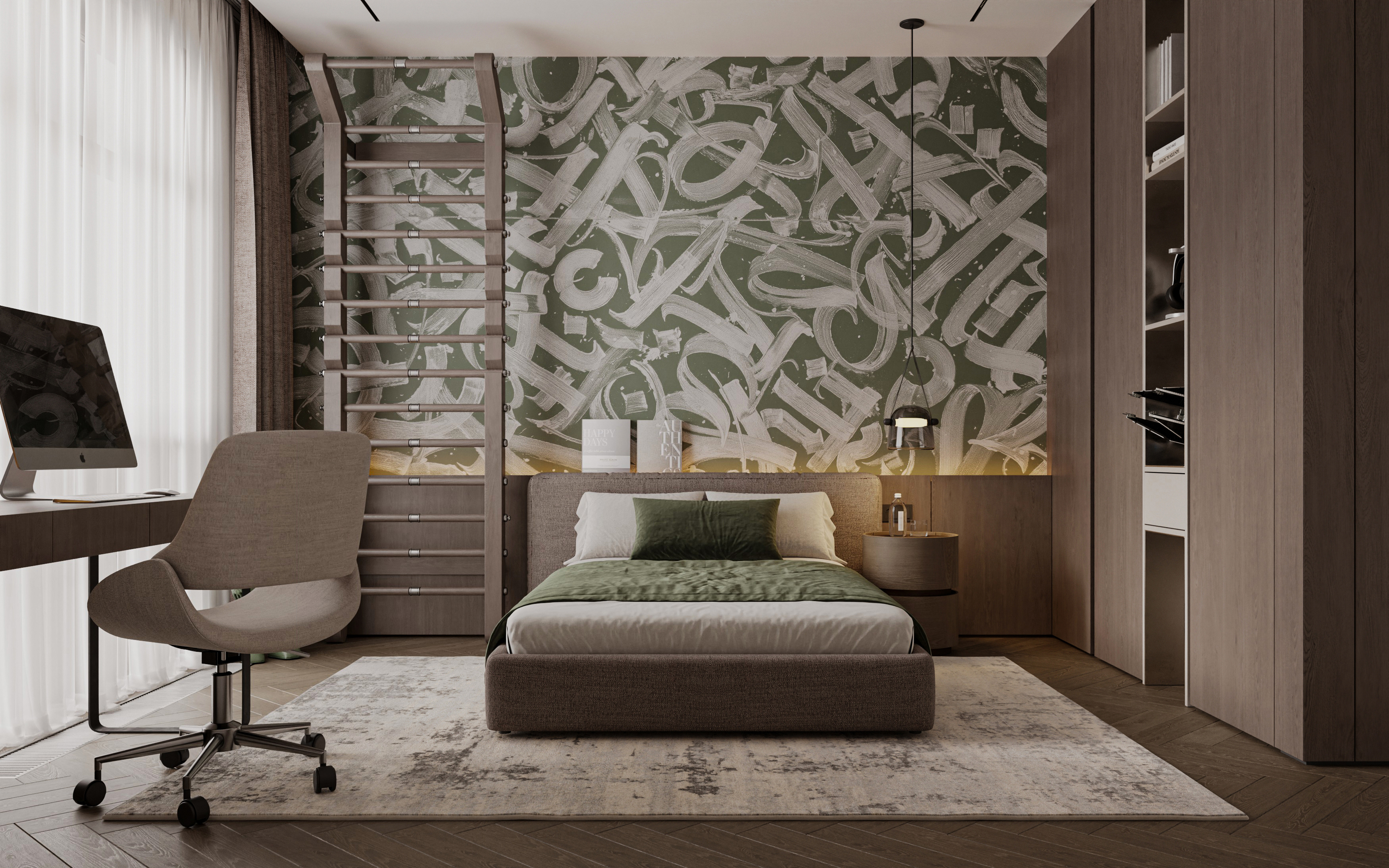 日落男孩卧室丨Sher.Architects-9