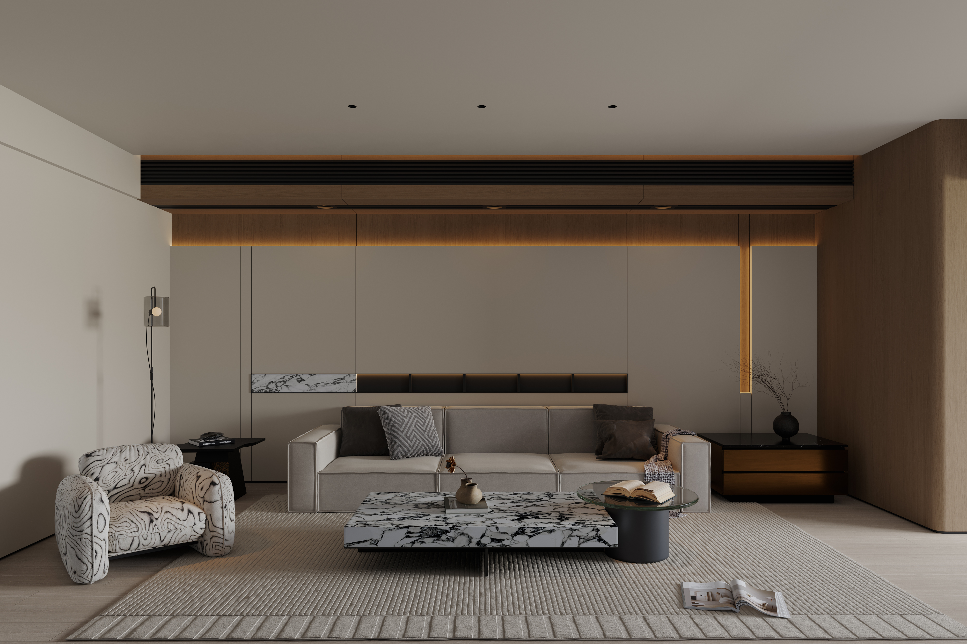 意式大平层  客餐厅-8