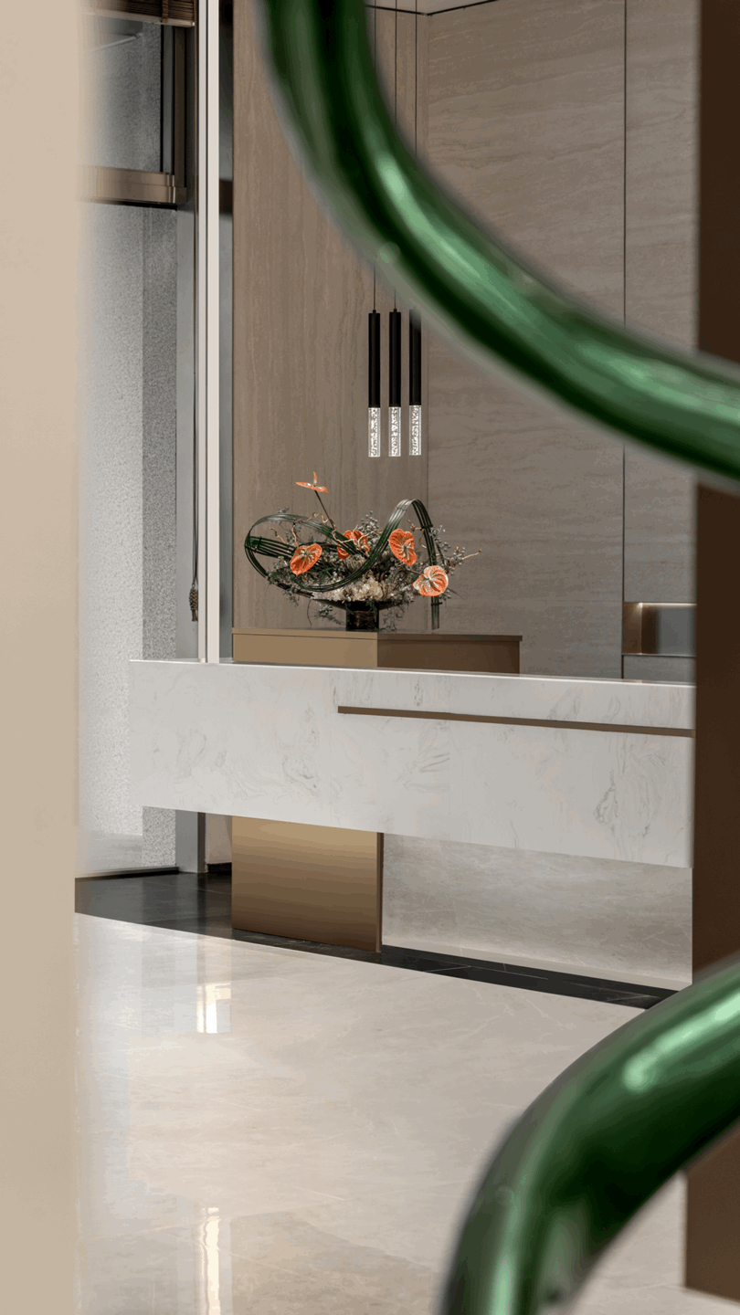 杭州中能建宁围南示范区售楼处丨中国杭州丨万景百年室内设计-0