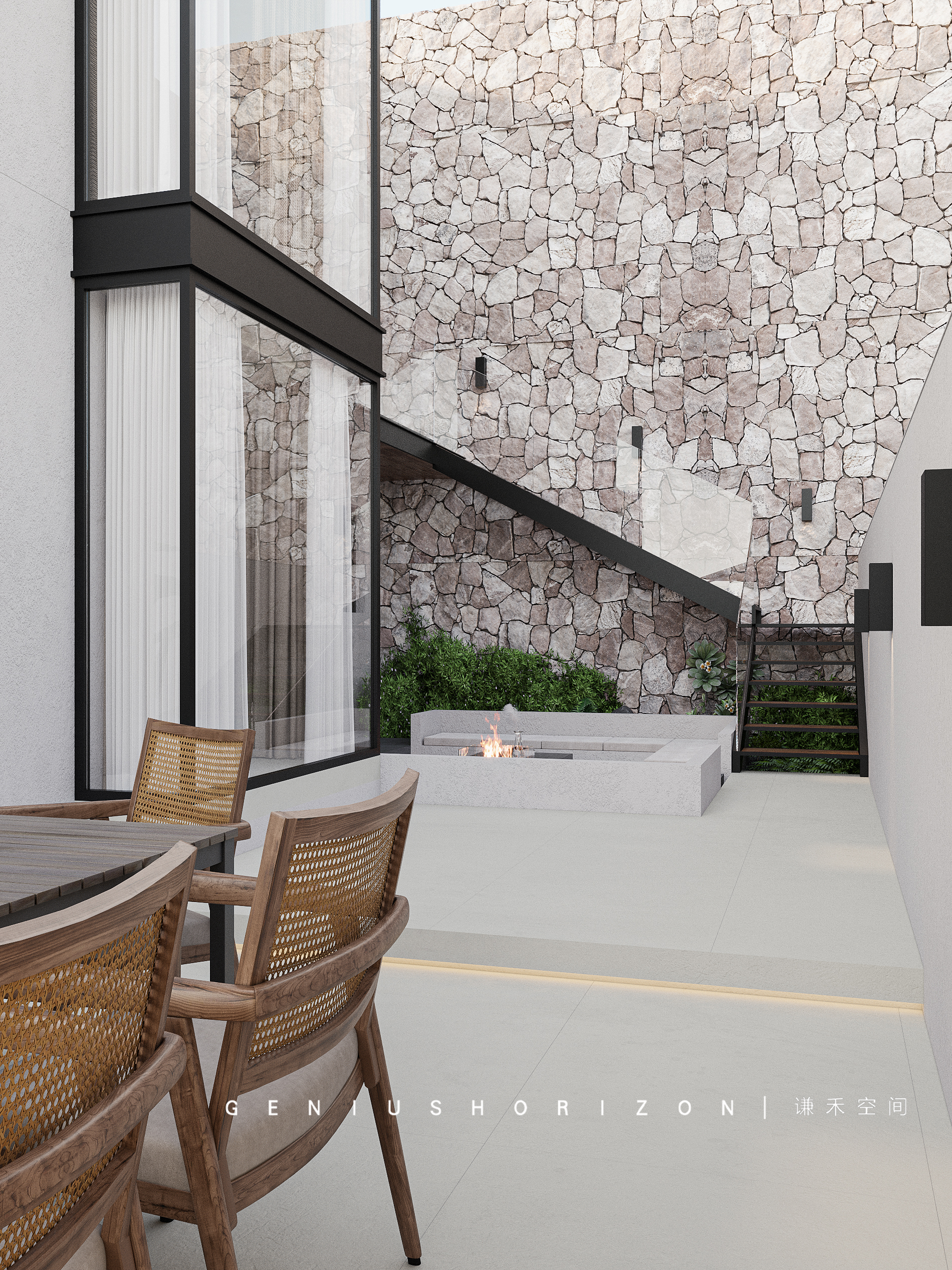 侘寂民宿设计丨谦禾空间设计事务所-17