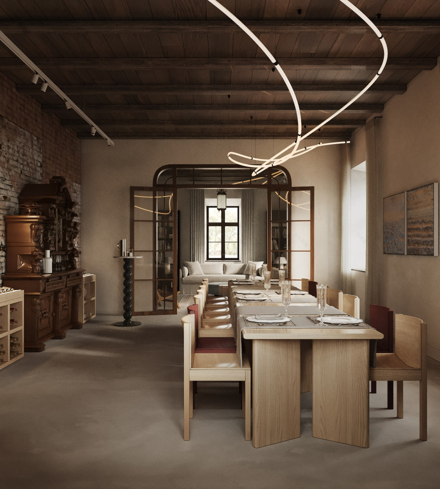 老妇人庄园(STARINKI PLACE)
注:УСАДЬБА常见意思是庄园、别墅 ,СТАРИНКИ可理解为老妇人 ,这里结合语境将 STARINKI PLACE 翻译为老妇人庄园 丨白俄罗斯丨ZROBIM architects-37