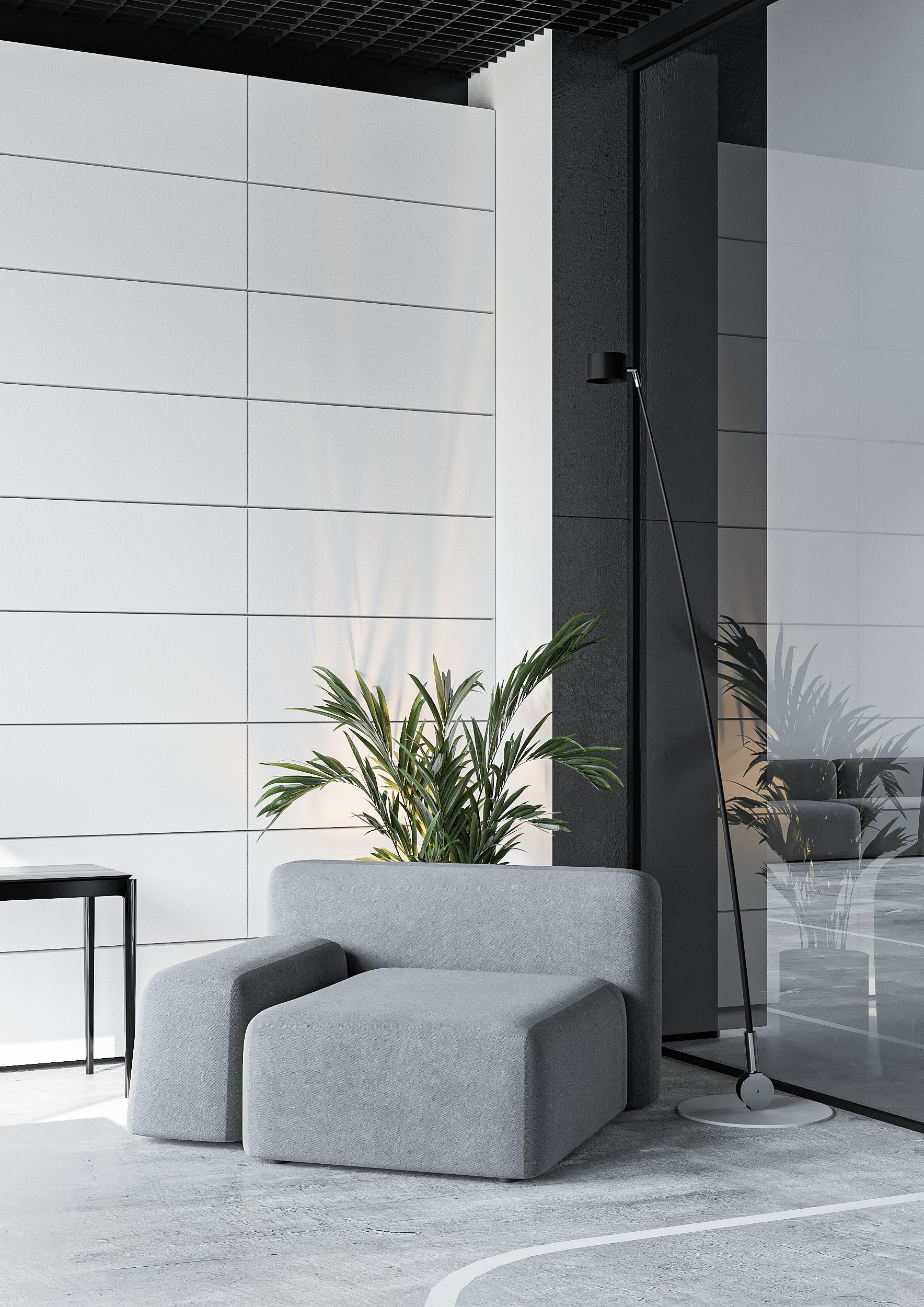 高级灰色系办公空间设计 超有氛围感！-20