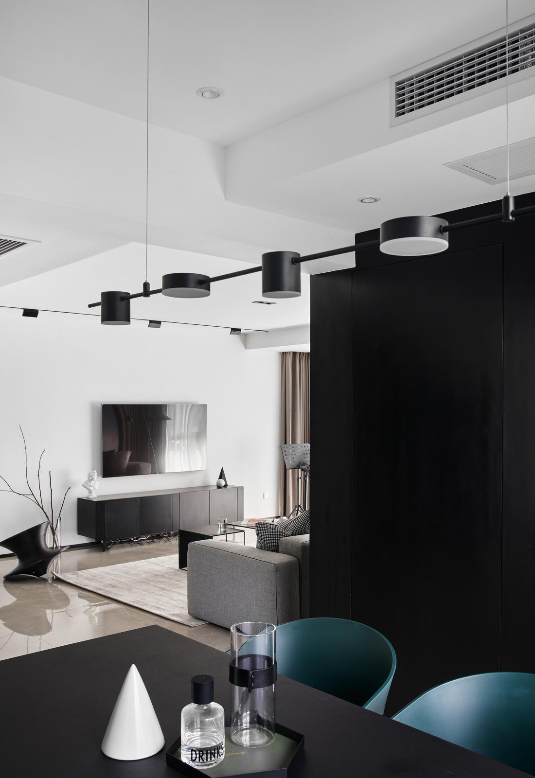 黑白灰的现代之家丨TK 设计-29