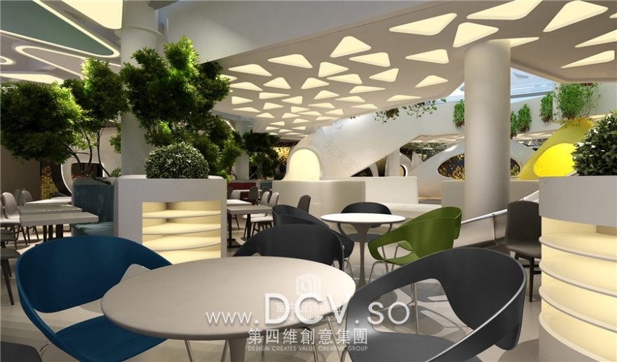 西安独一无二的美食餐厅设计-饥饿12点小吃城(摩尔中心店)-43