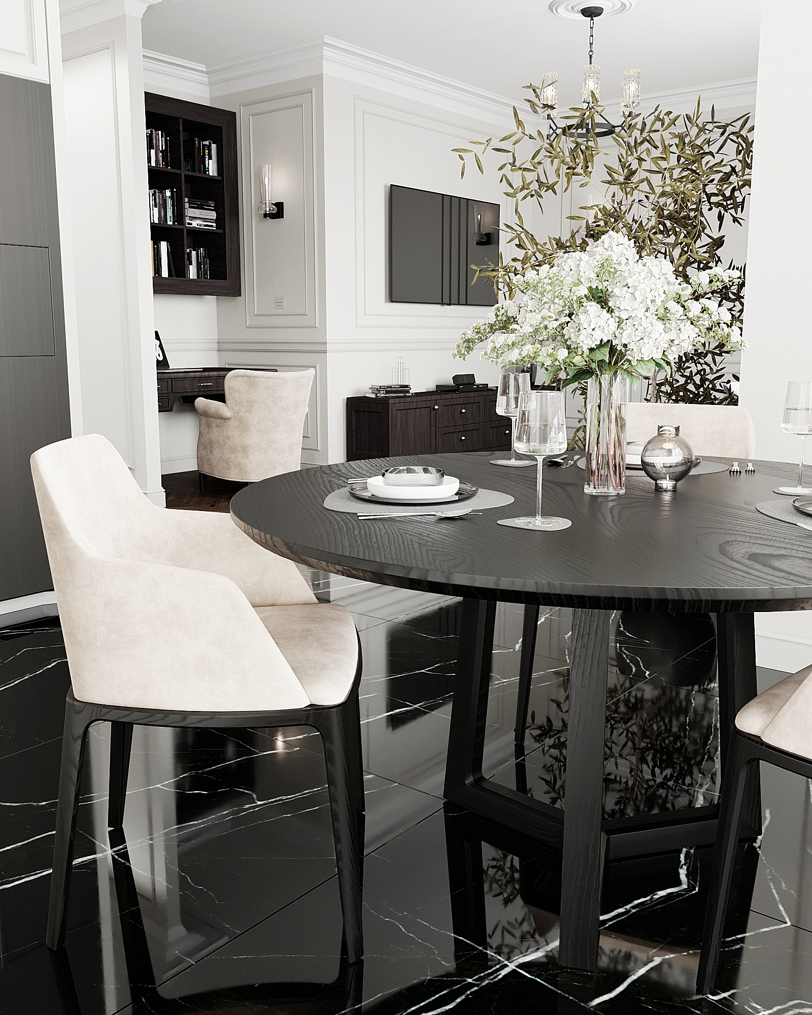 Kitchen living room visualization-3