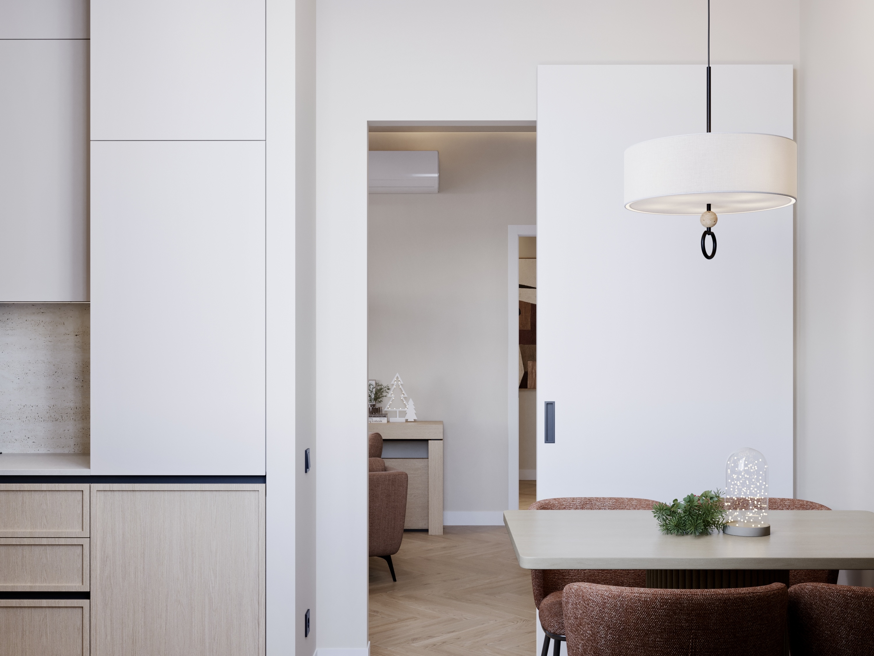 Living Room,KItchen,Hallway室内设计丨ArmeniaYerevan-23