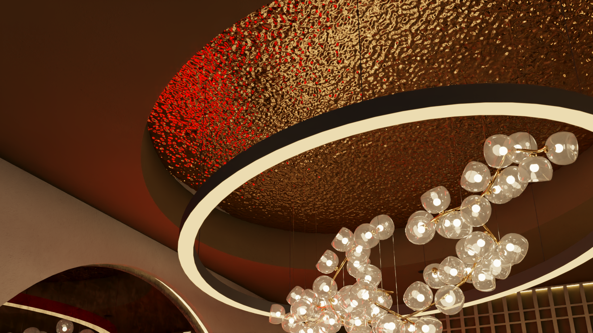 餐厅和水烟休闲室室内设计丨沙特阿拉伯-10