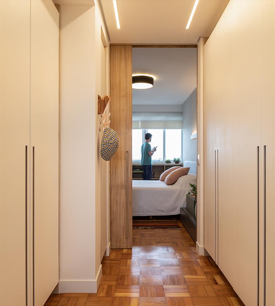 巴西 Apartamento Consolação | 木质美感与设计巧思的完美结合-20