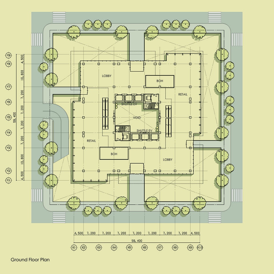 “再生树”超高层概念方案丨日建设计-43