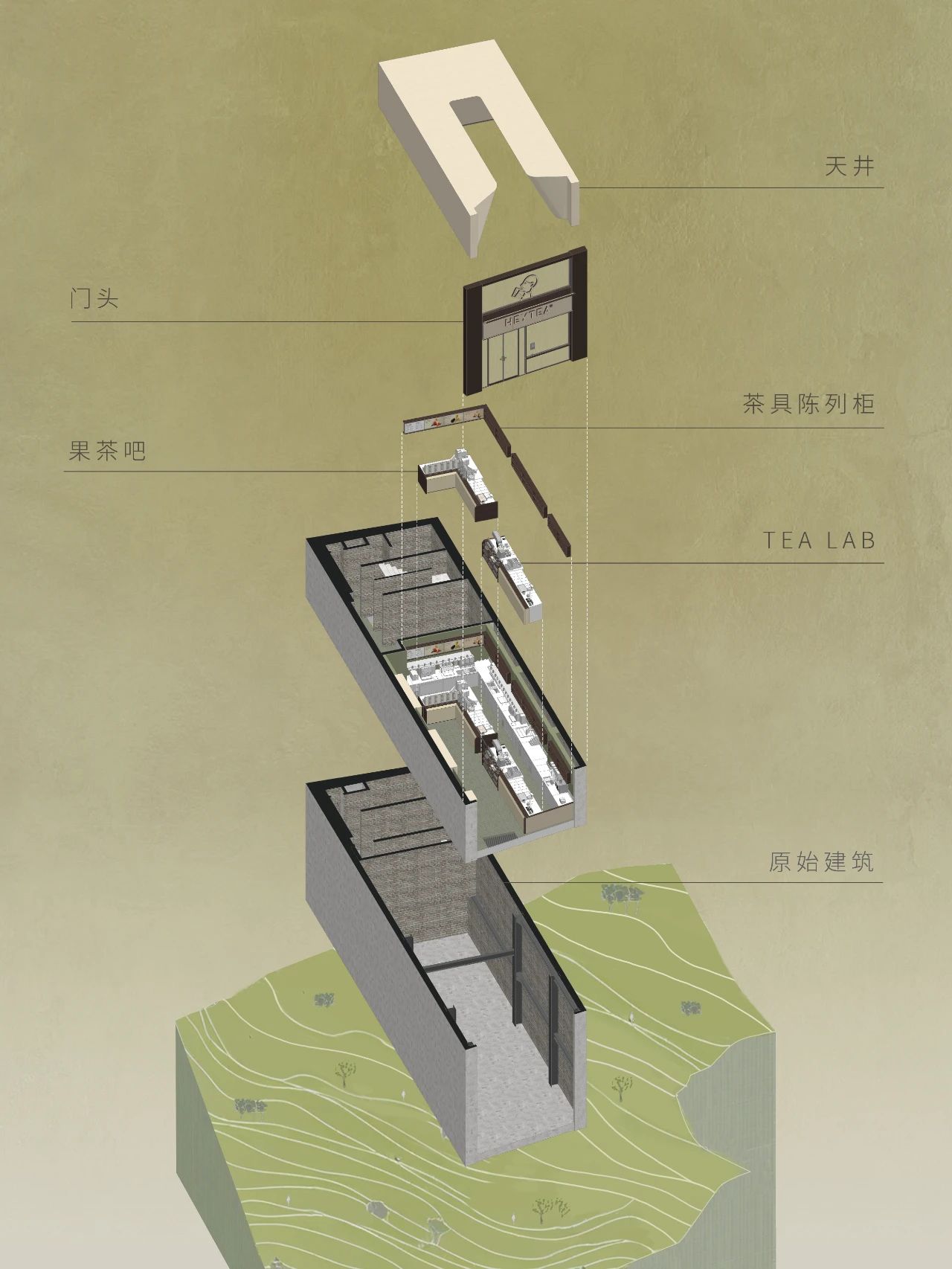 喜茶美国纽约时代广场TAELAB海外首店空间设计丨立品设计-7