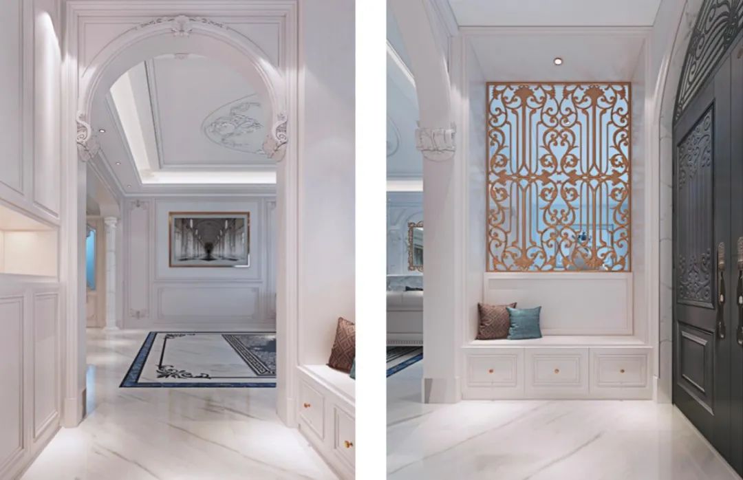 淄博绿城玫瑰园法式轻奢别墅设计丨中国淄博丨孟丽君空间设计-7