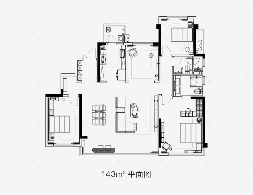 龙湖滨江·云河颂样板房户型设计丨中国成都丨DAS大森设计-68