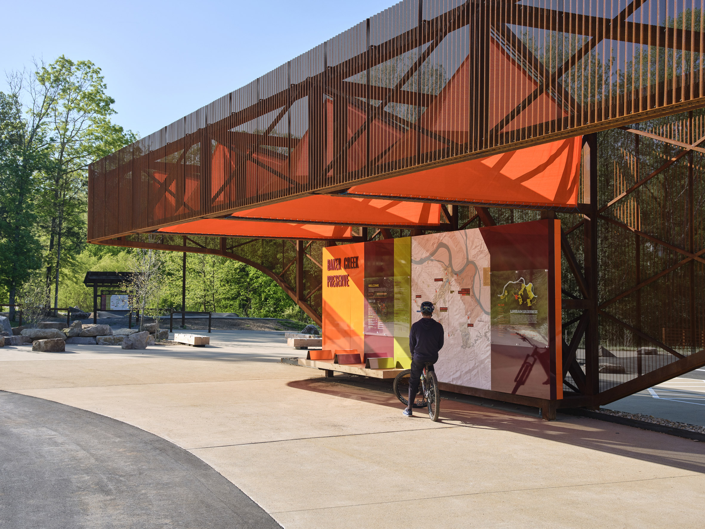 公园连廊丨美国诺克斯维尔丨Sanders Pace Architecture-11