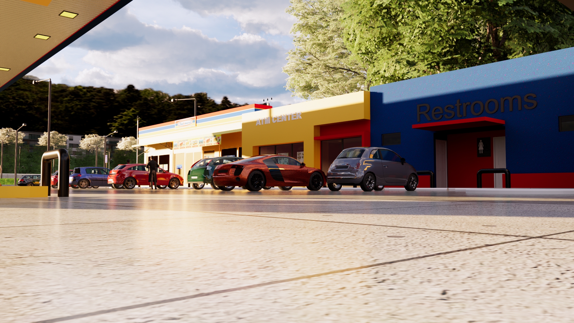 محطه بنزين علي طريق سريع-13