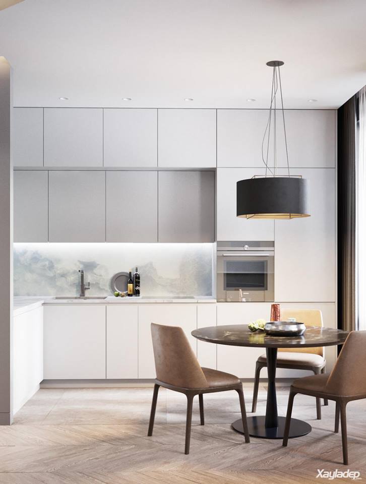 60m²现代精致公寓室内设计方案-21