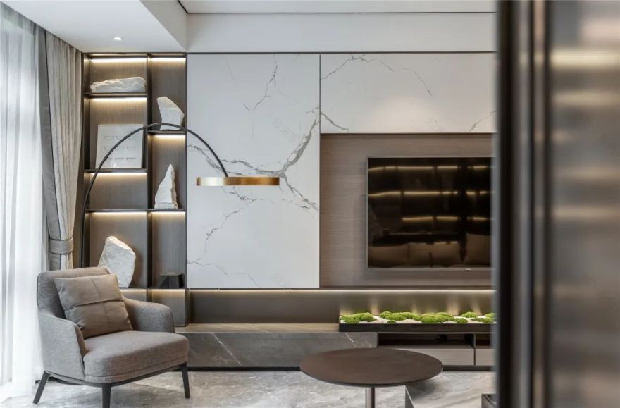 一然设计 | 金泰中央公园下叠样板间,生活美学的极致呈现-9