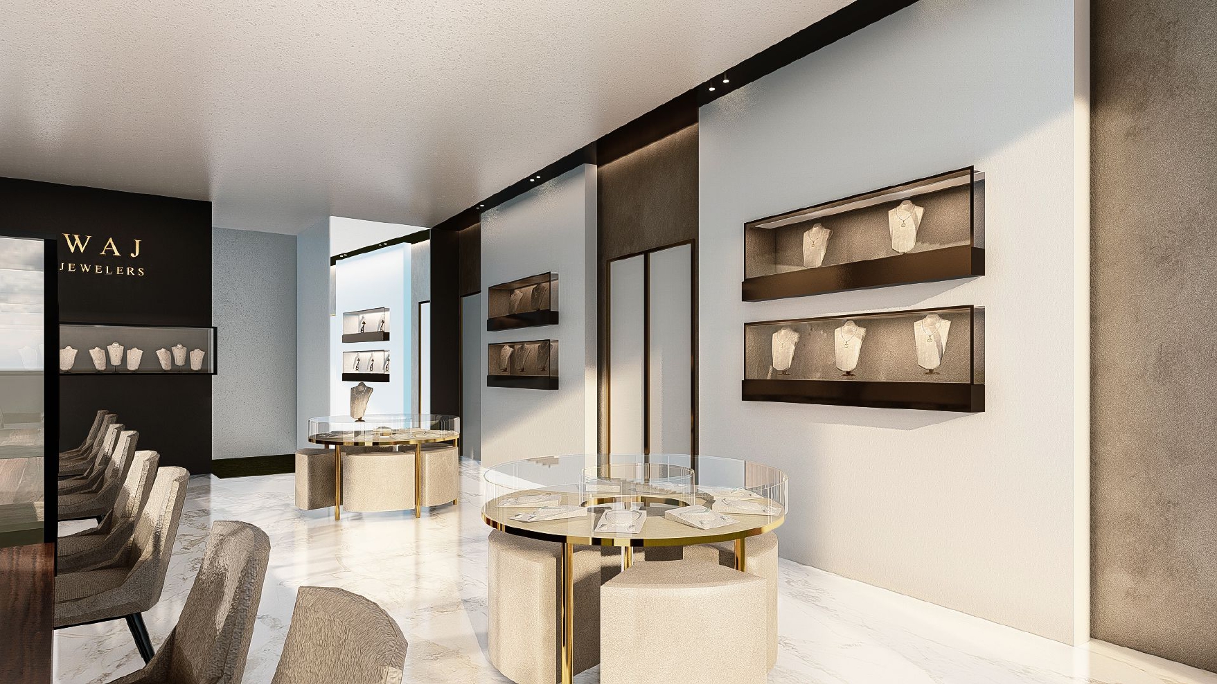 Wajid Jewellers 珠宝店室内设计丨巴基斯坦丨mimAR 团队-12