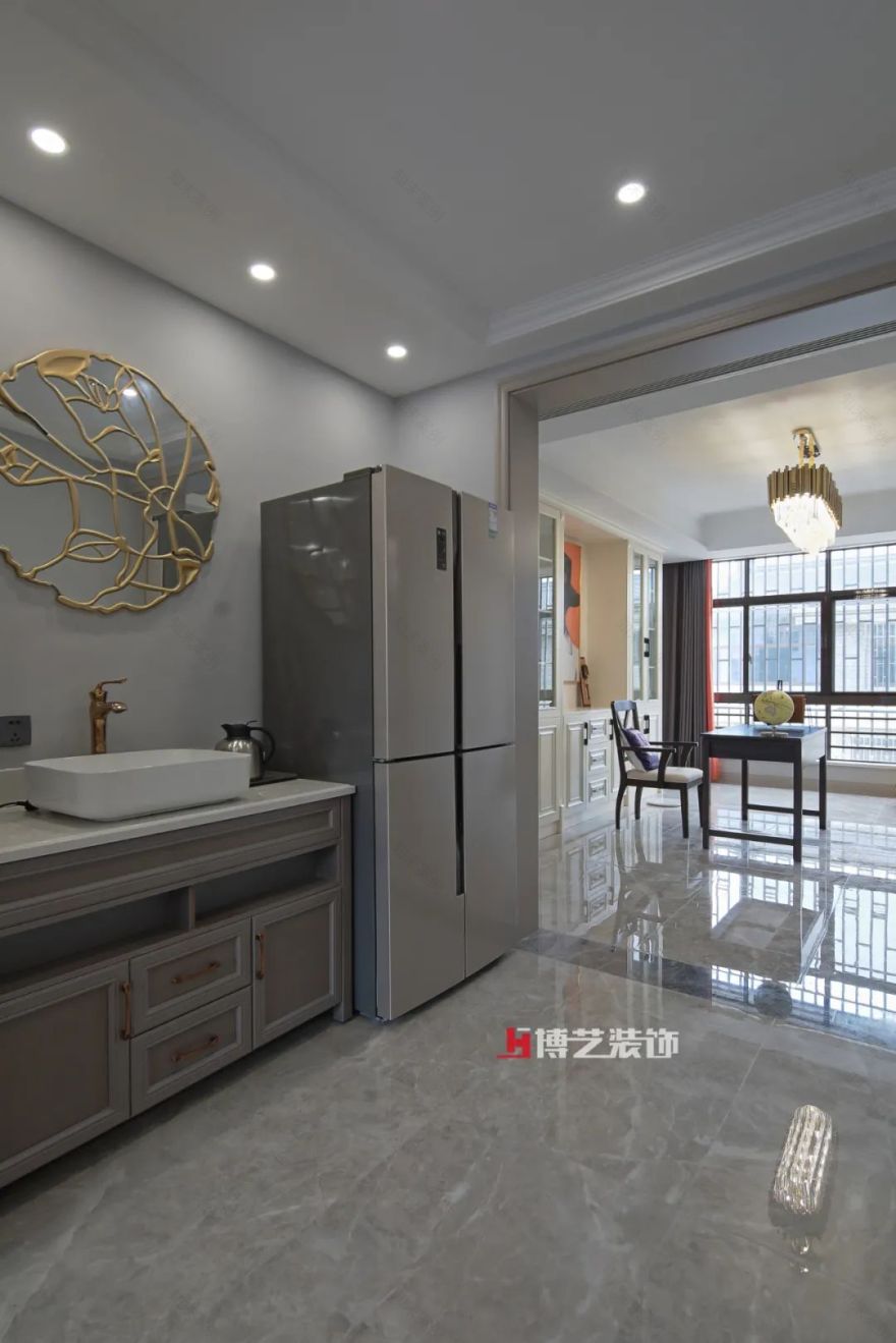 嘉兴洪合自建房 | 美式混搭风演绎奶咖中性色空间-23