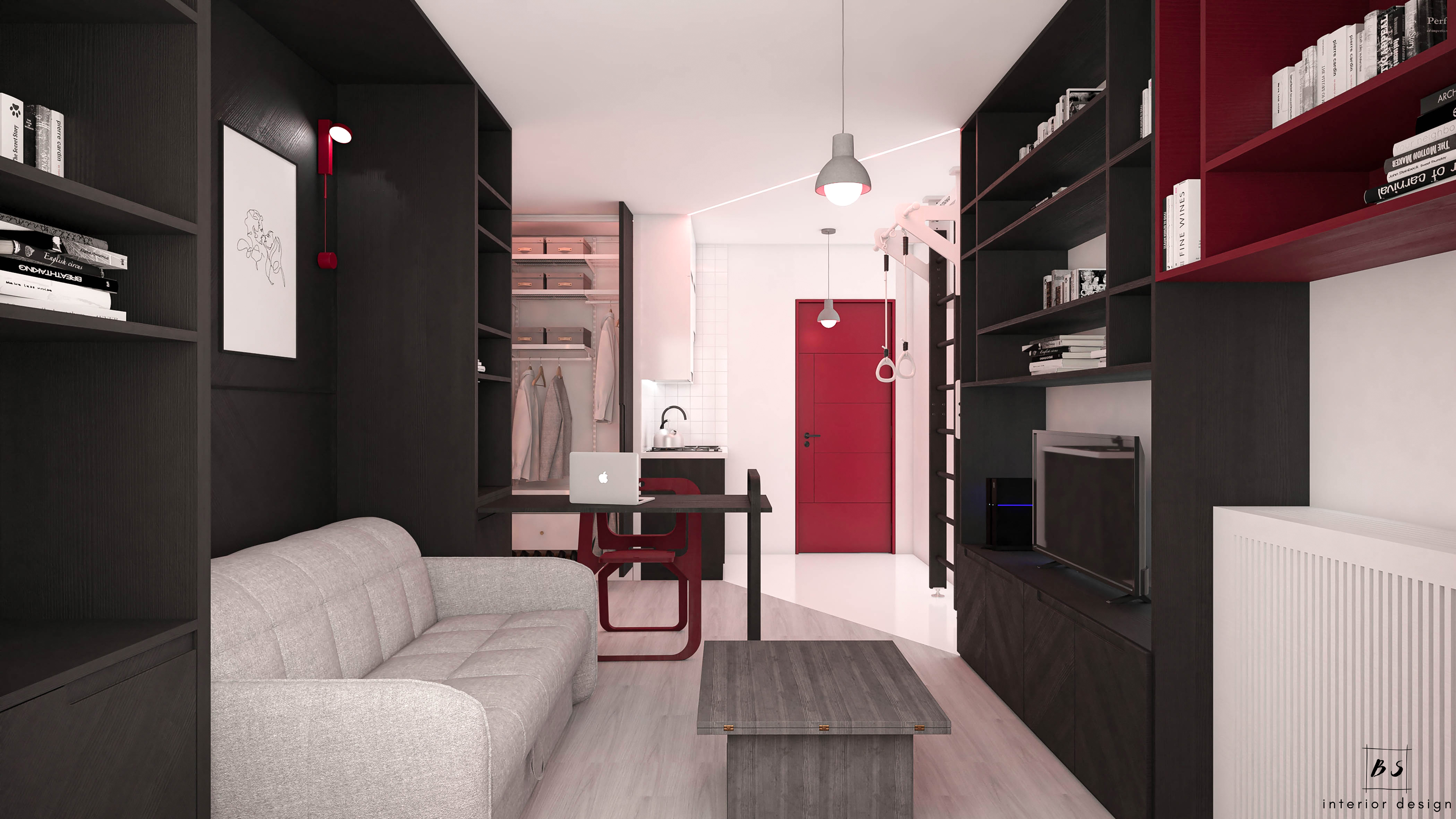 24 sqm Apartment Design in France-12