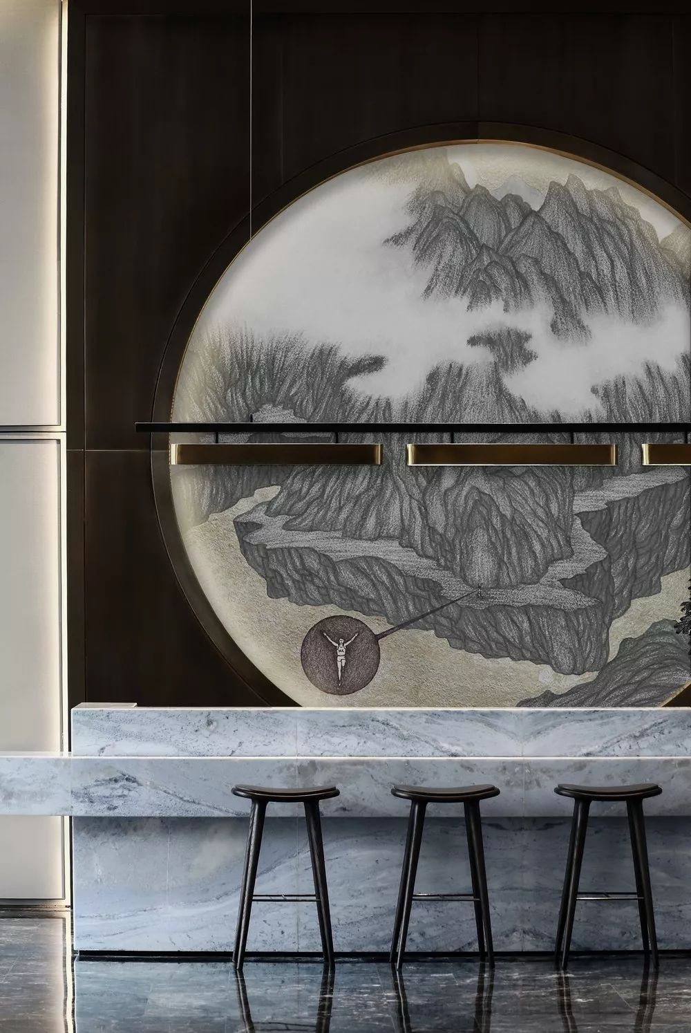 天津津门大院售楼处 | 古韵墨色与现代材质的完美融合-98