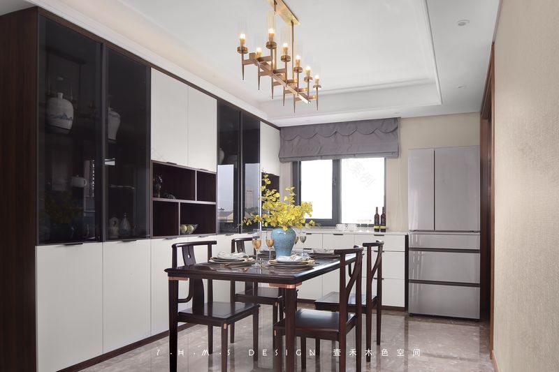 《江南·烟雨》现代中式家居丨壹禾木色空间-10