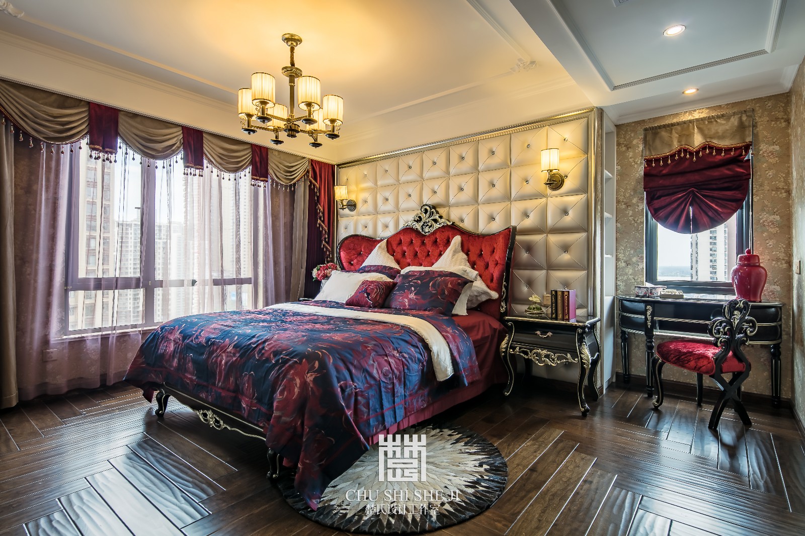 【楚氏设计优品推荐】复古蓝调 芜湖•金域蓝湾-15