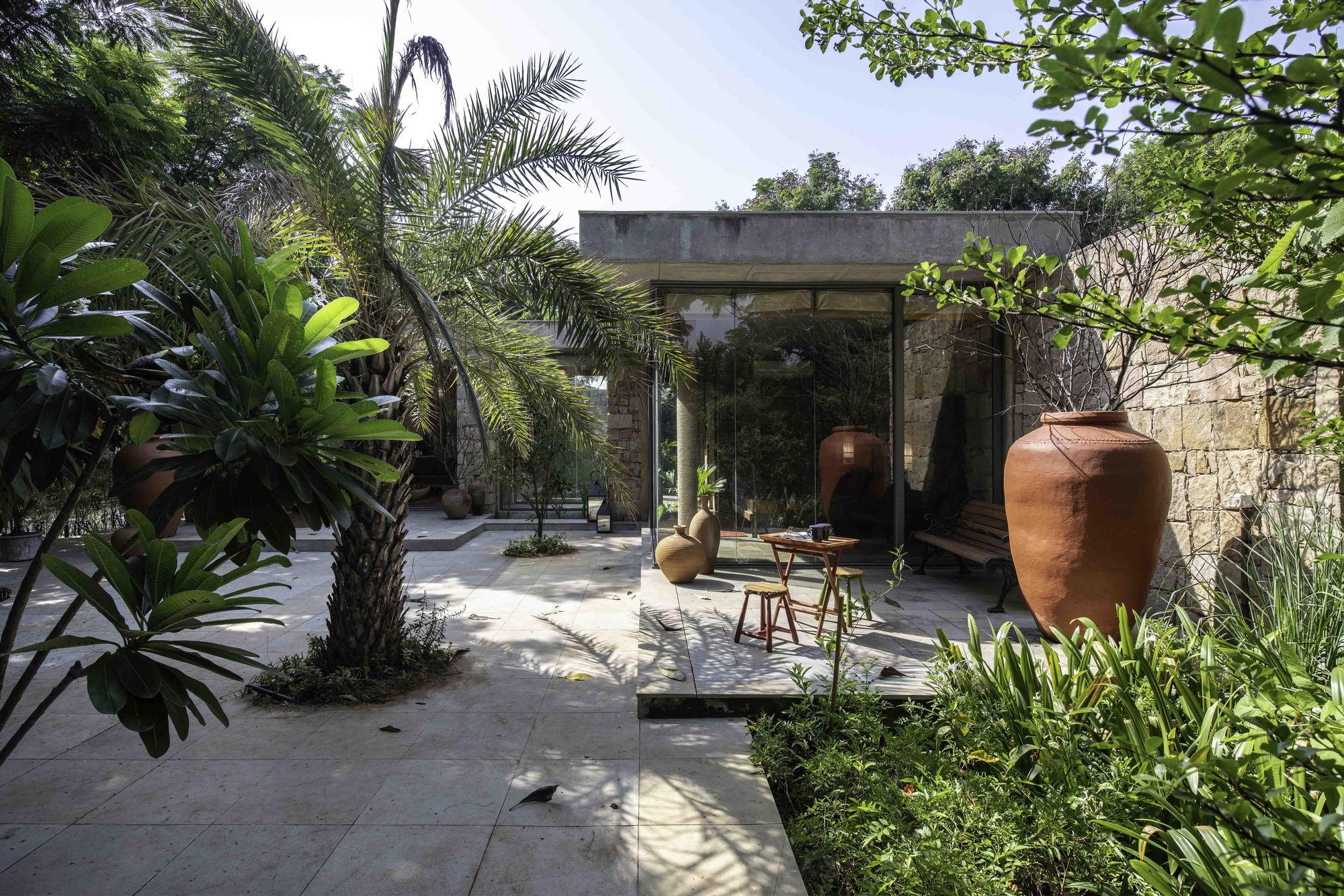 石头屋丨印度丨The Grid Architects-25