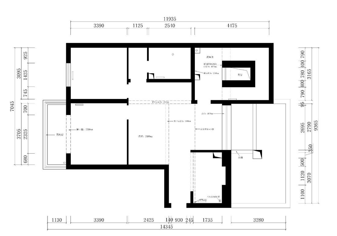 90平米顶层小三居大改造-0