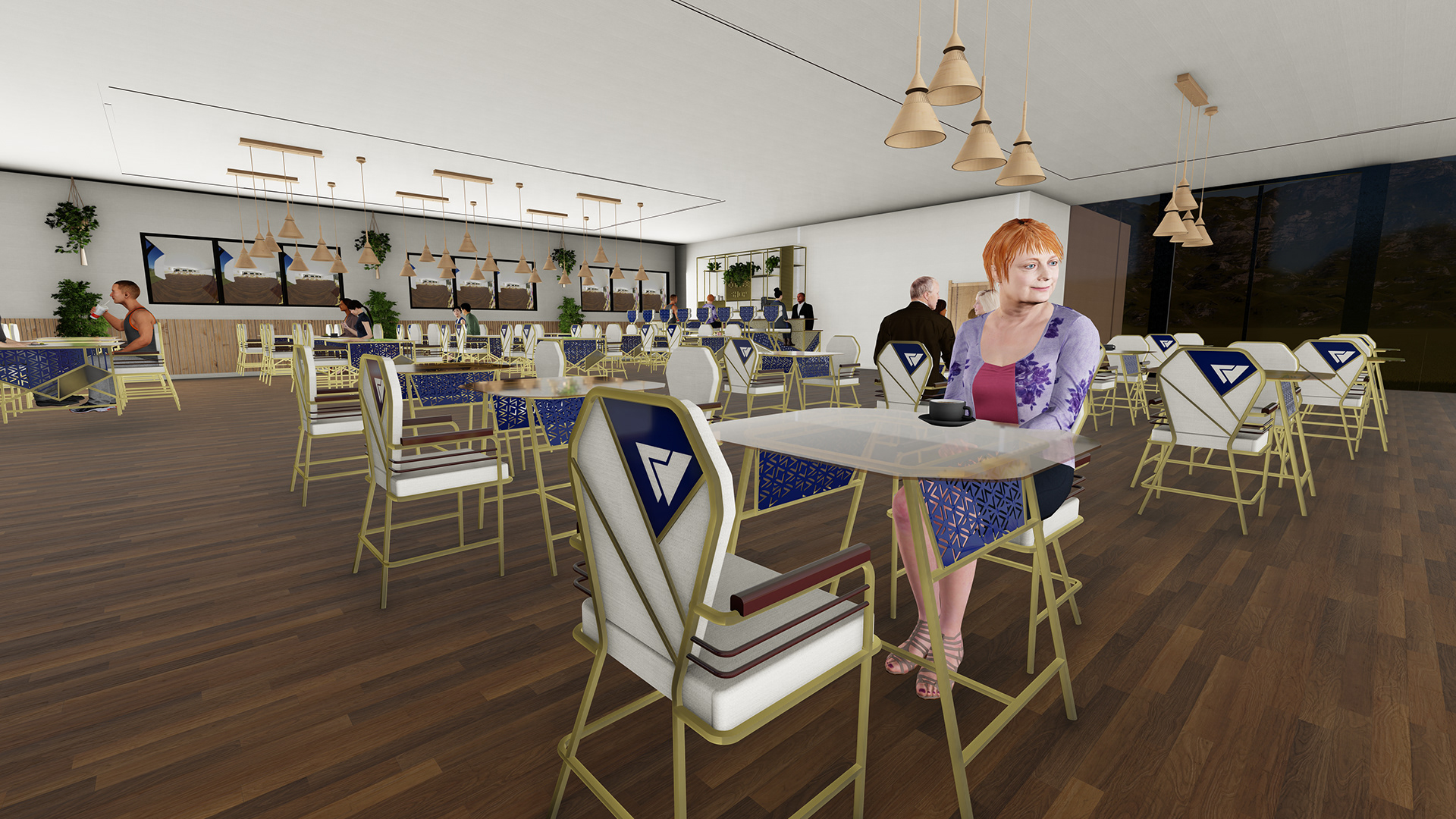 餐厅定制家具设计（极简室内概念）-12