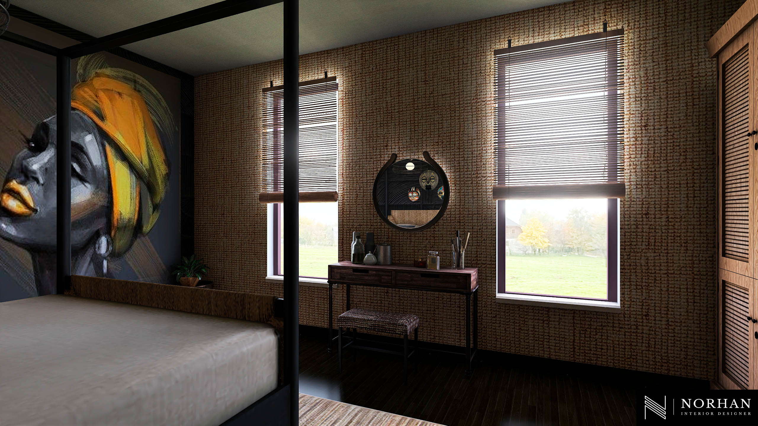 Apartement in African style-22