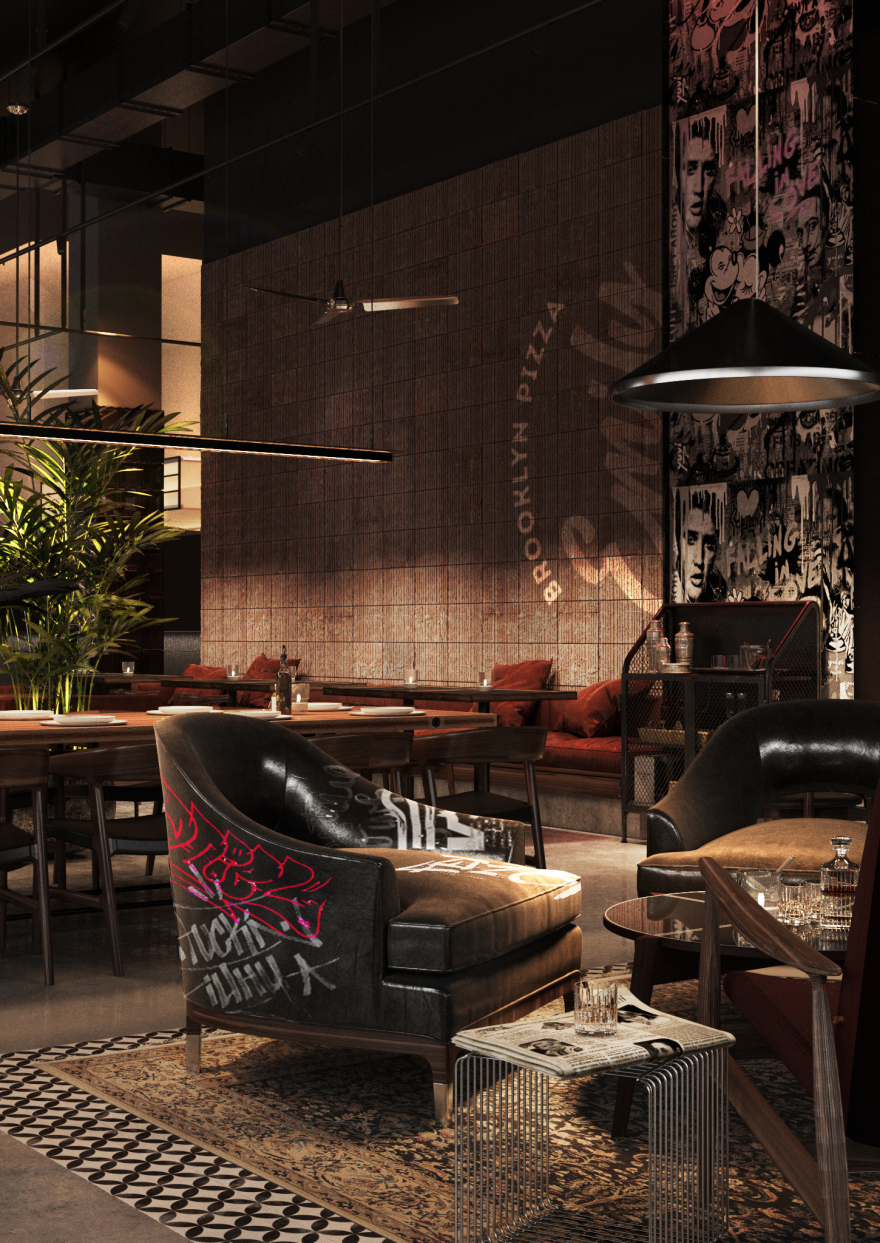 艾米莉·布鲁克林披萨丨乌克兰利沃夫丨BUREAU I KARASHETSKYY ARCHITECTS-15