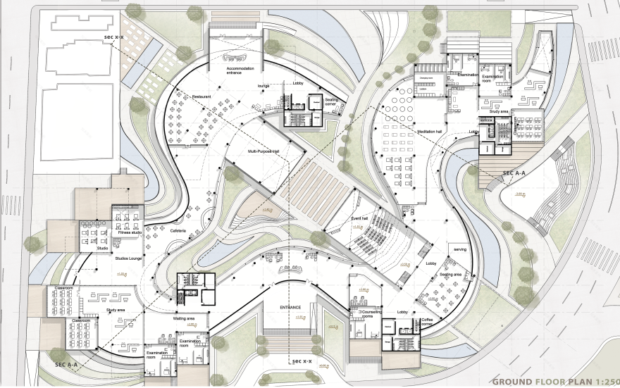 FLUA 冥想与健康中心丨开罗大学工程学院建筑系-24