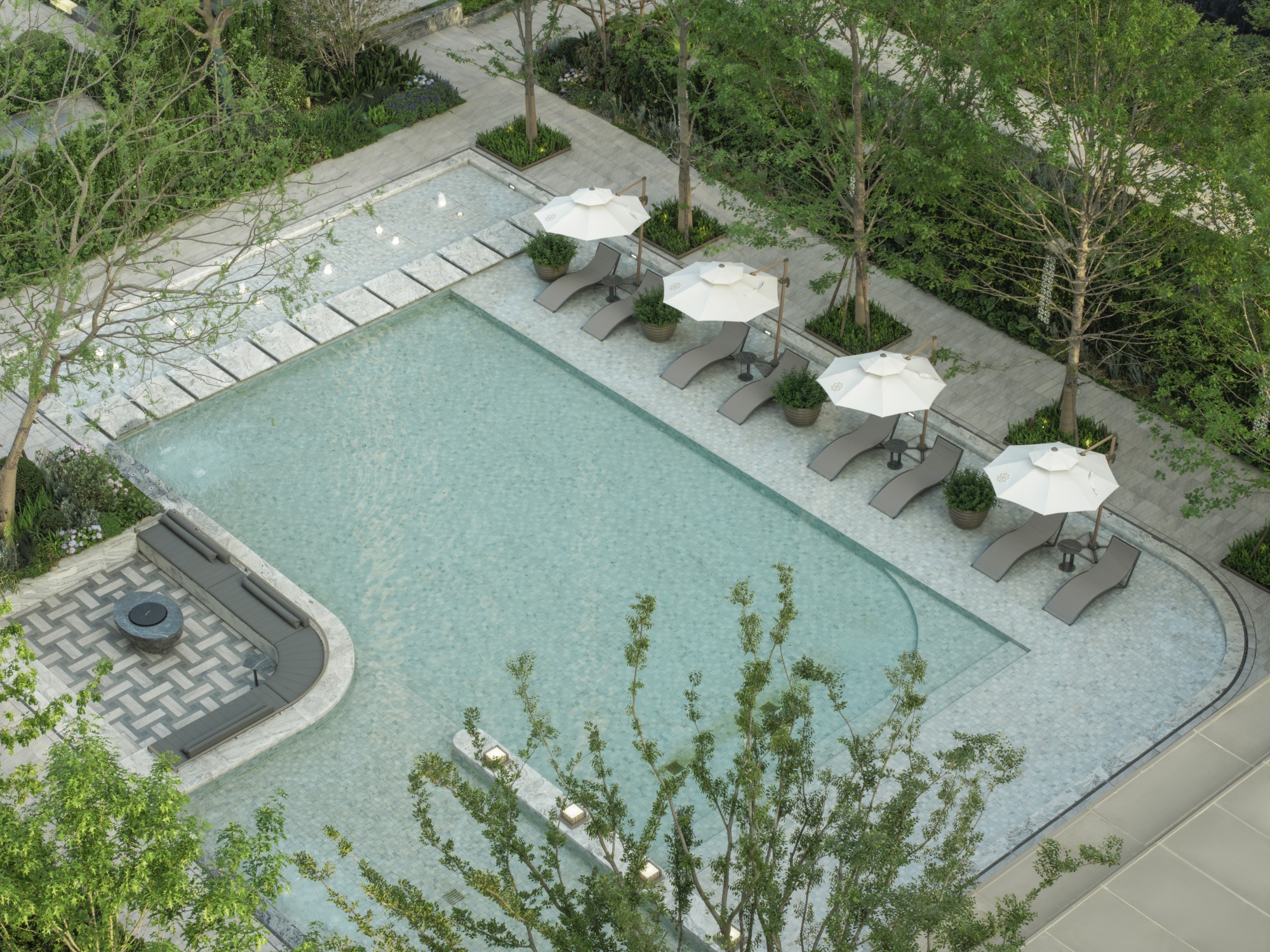 华发无锡中央首府 · 江南海派· 奢藏花园丨中国无锡丨广亩景观-37