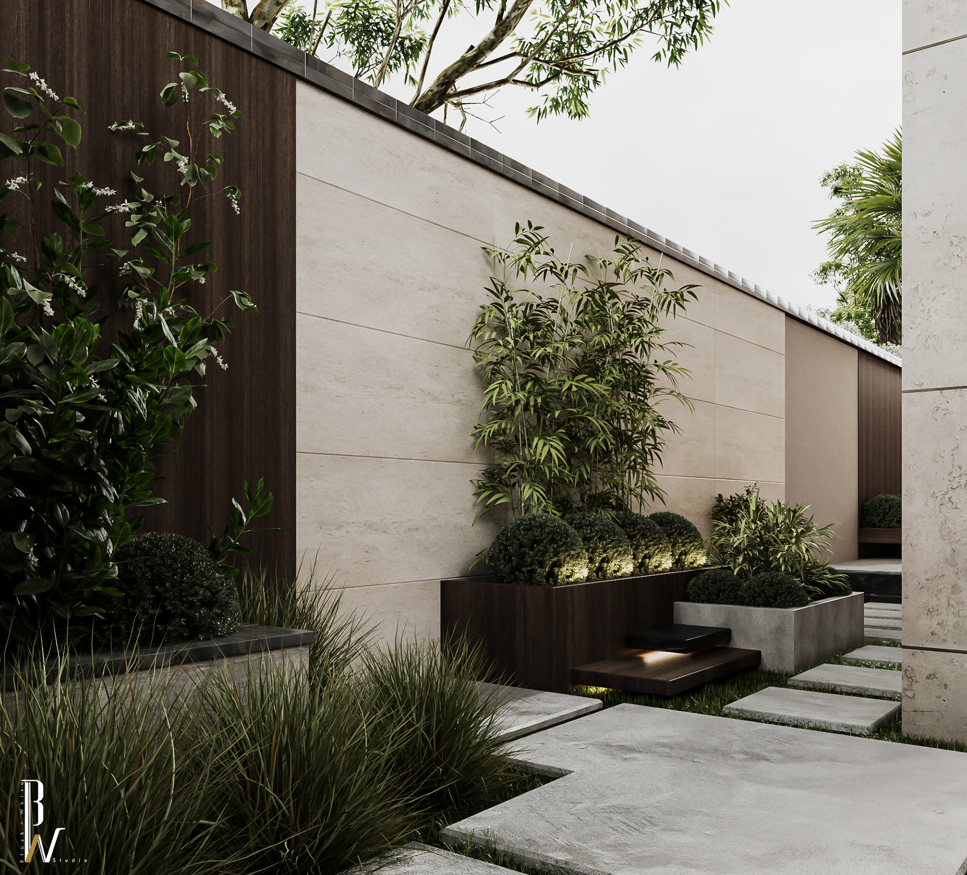 别墅景观丨阿曼丨Black N White-10