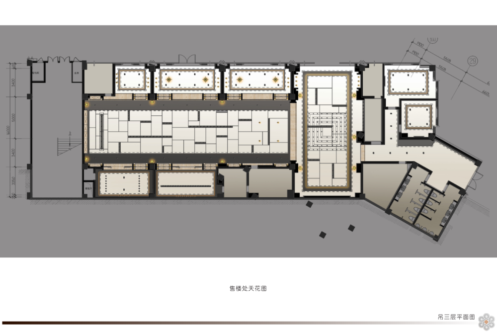 重庆康田雍俊售楼处 | 深化方案+效果图+施工图+物料清单+效果图 |-5
