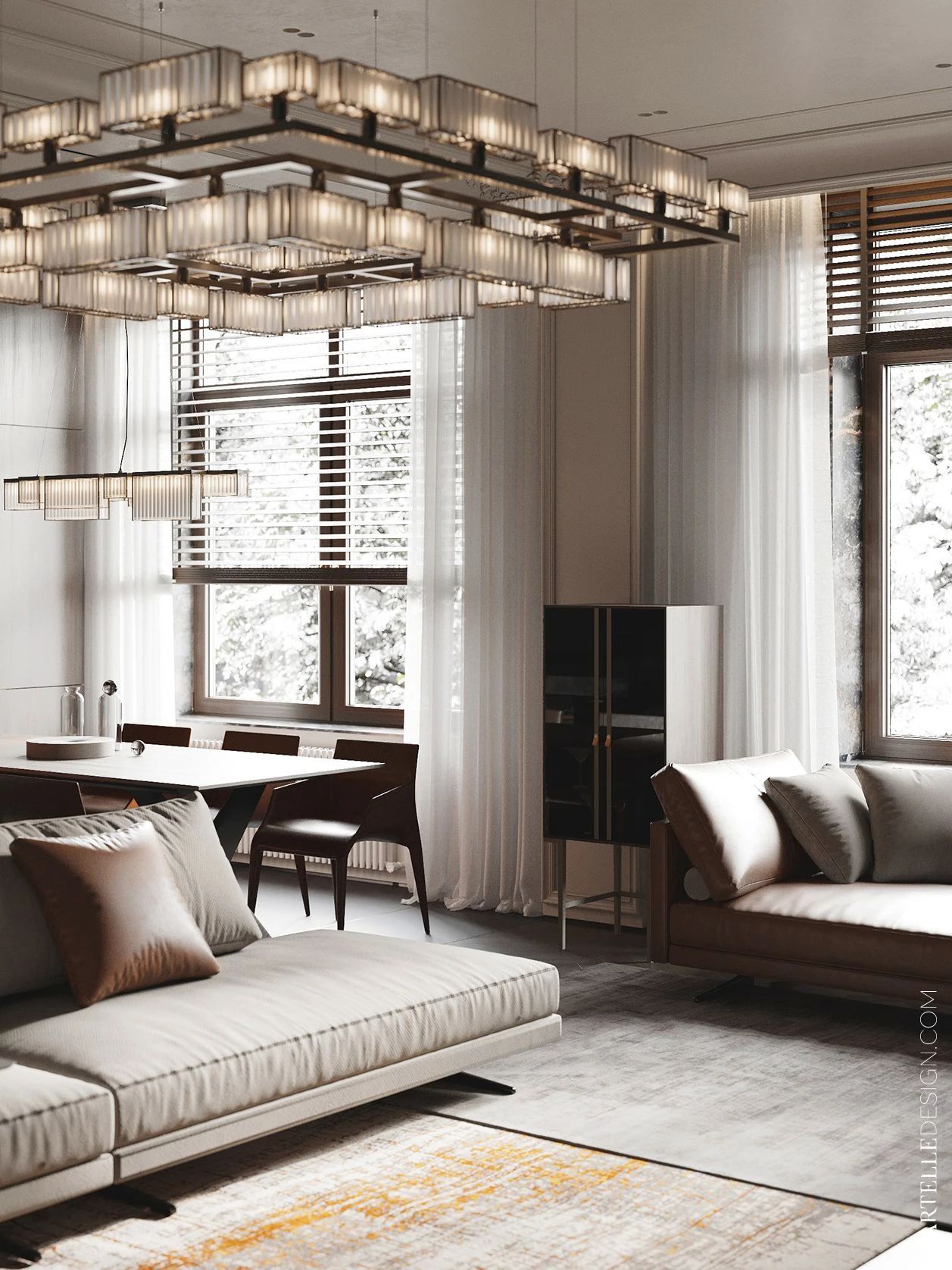 168㎡高级灰空间设计丨Cartelle Design-9