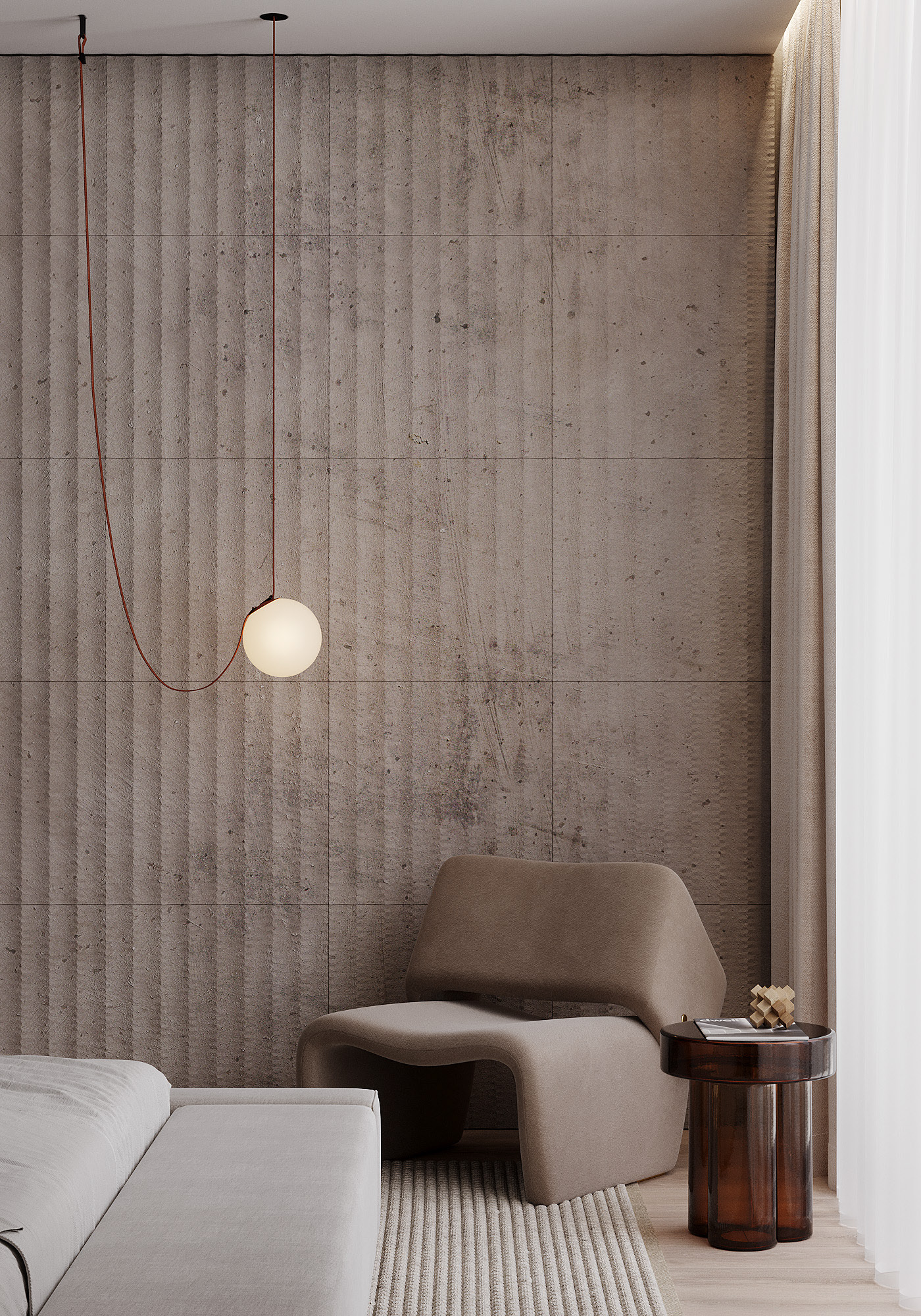 中性色系住宅设计 超有氛围感！-21