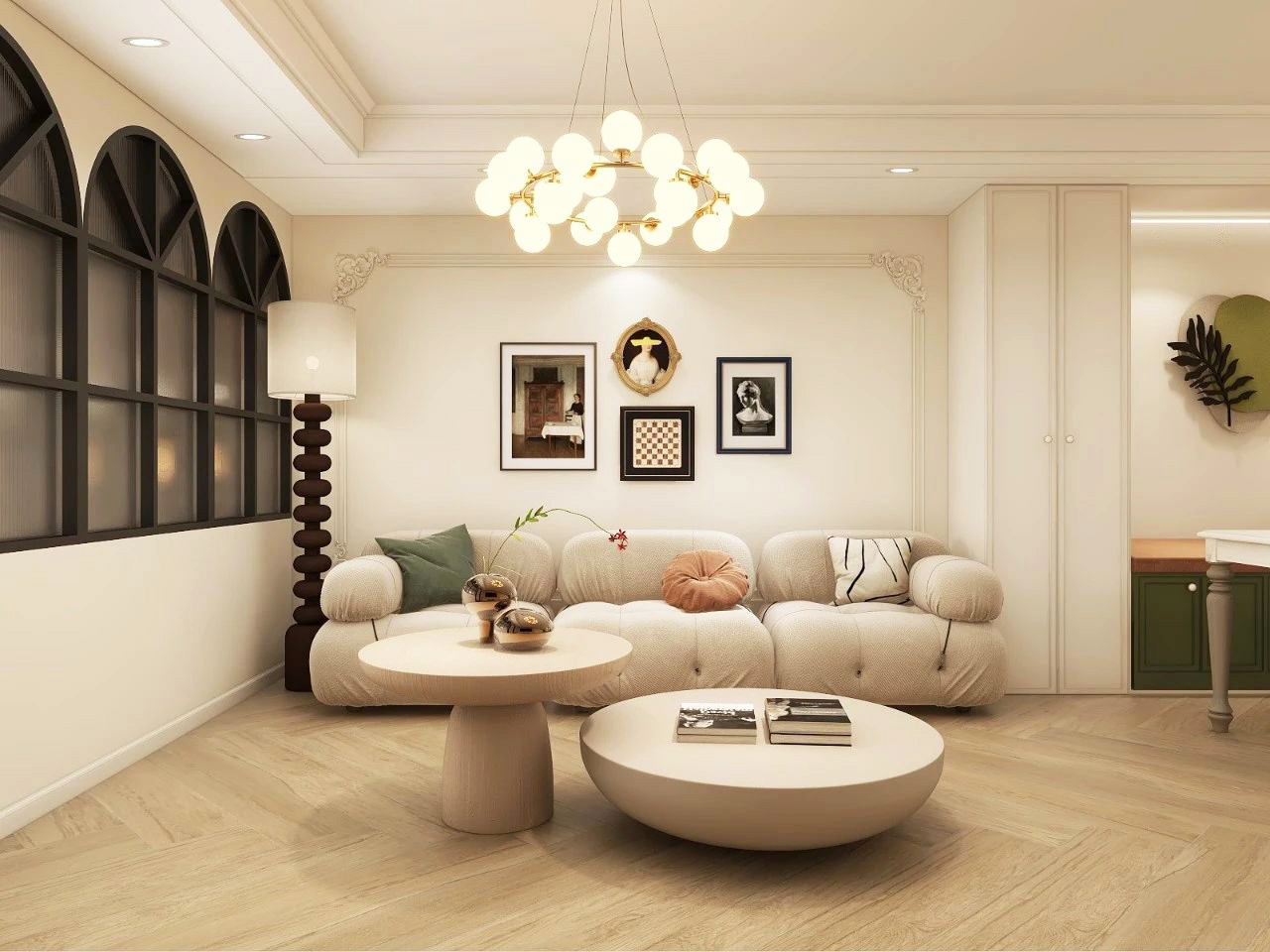 法式小户型室内设计-4