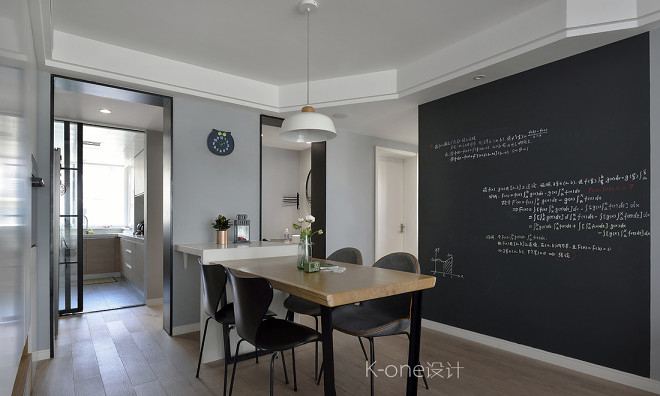 治愈·函数——130㎡治愈系北欧风住宅  k one设计-7