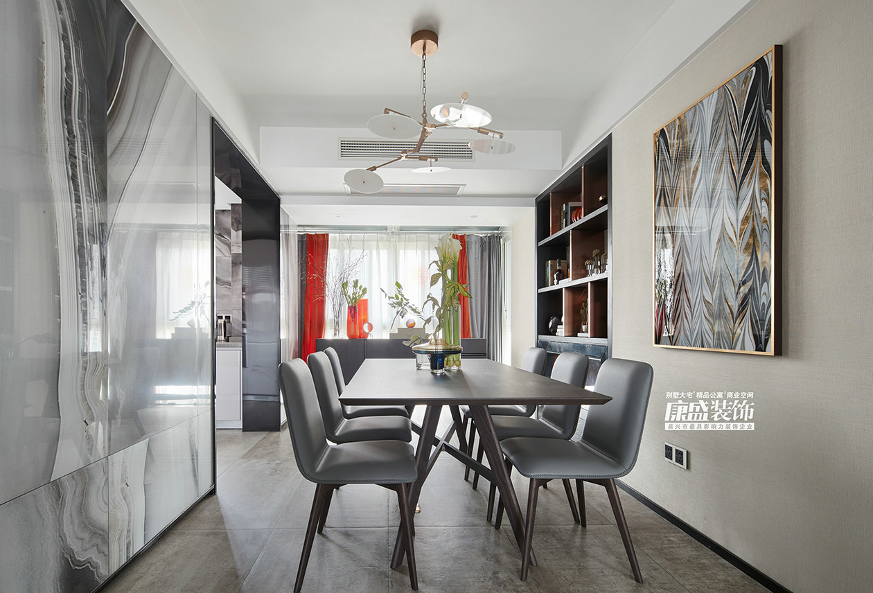 巴黎都市——170㎡嘉兴北欧复式住宅  康盛国际设计-8