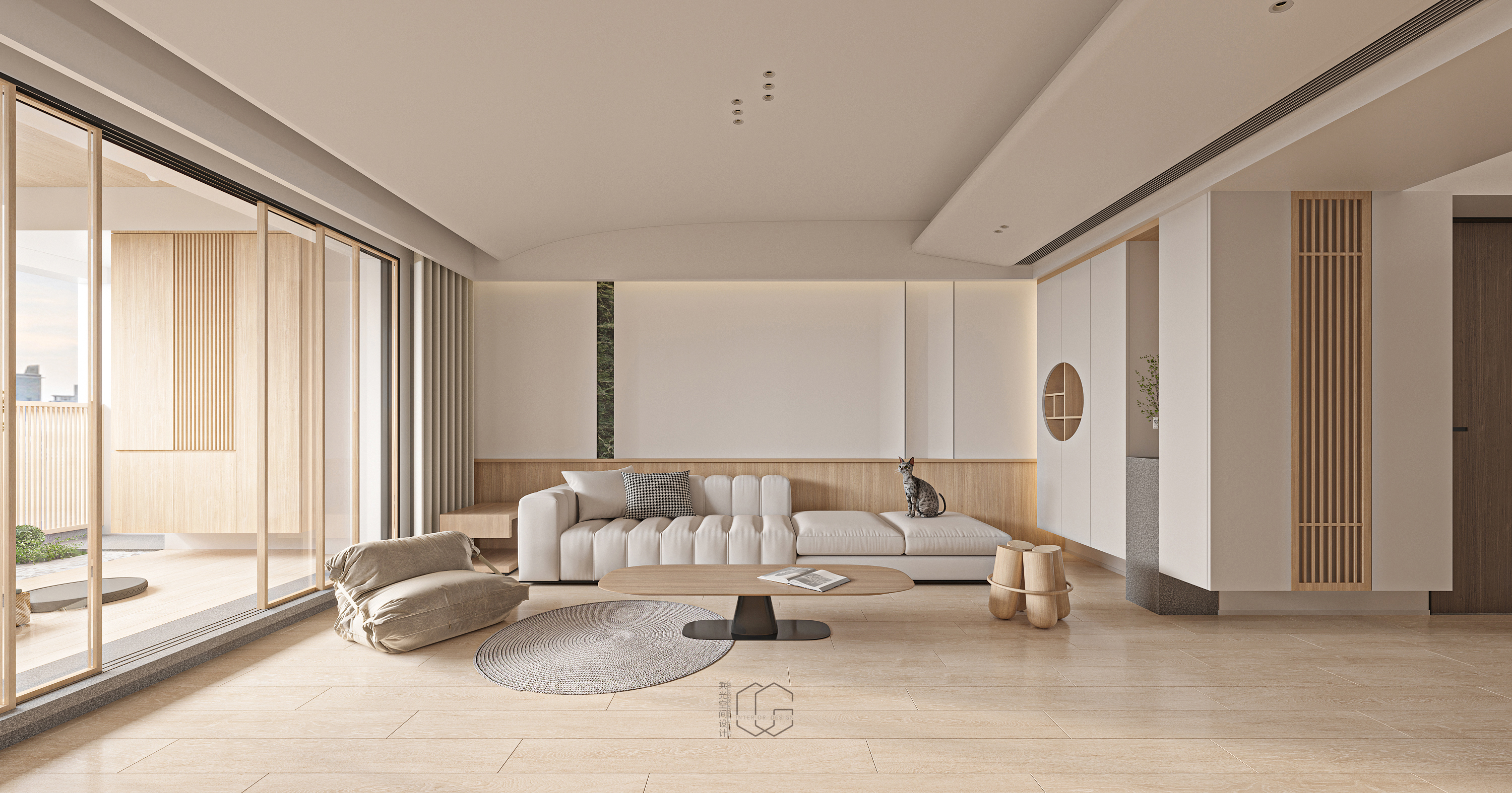 原木日式住宅空间设计丨中国潮州丨乘光设计-4